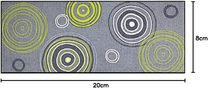 Erwin Müller Fussmatte, Schmutzfangmatte, Fussabtreter grau/grün Grösse 80x200 cm - robust, langlebi