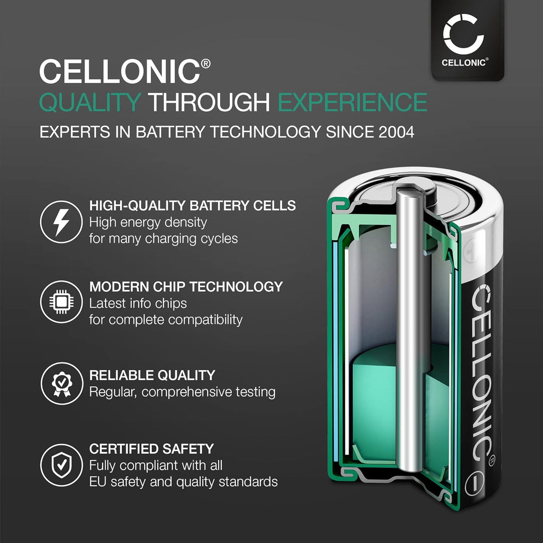 CELLONIC, Barcode-Scanner Akku kompatibel mit Zebra DS3678, LI3678, DS3600 (3400mAh, 3.7V)