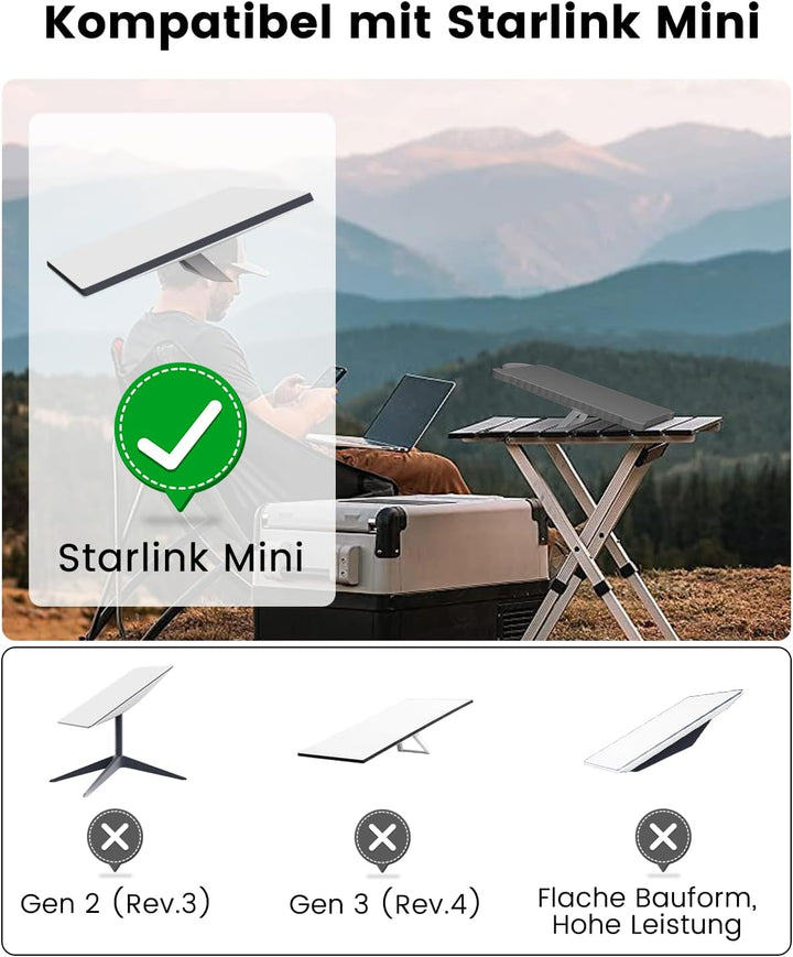 Mwin Starlink Mini Schutzhülle, Starlink Mini Zubehör Flüssigsilikonhülle mit Komfortablem Griff, Tr