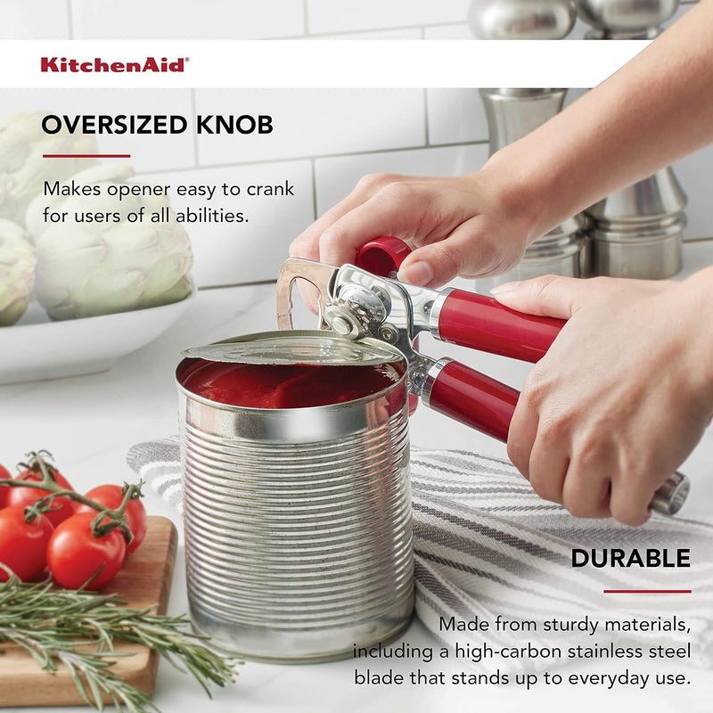 KitchenAid KO199OHERA Gourmet Multifunktions-Dosenöffner, Einheitsgrösse, Rot matt Einheitsgrösse Ro