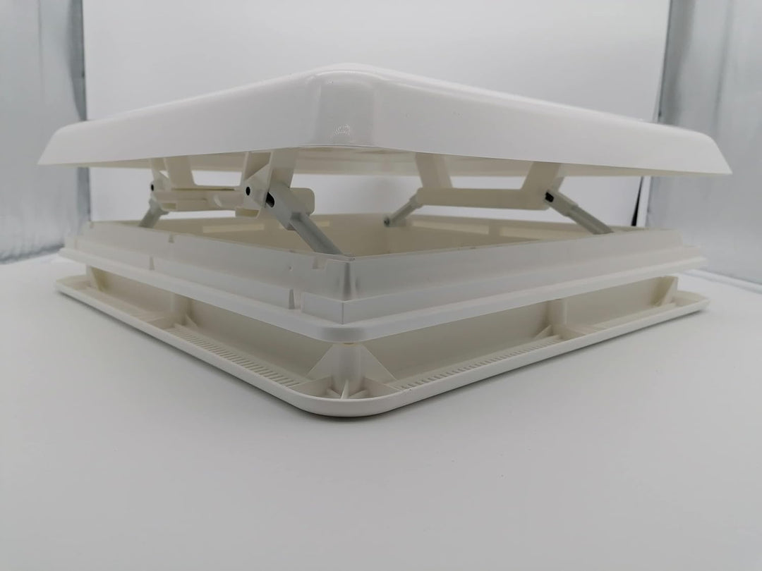 CR-MOESANCO® Dachfenster Hertus 40 x 40 cm + Integriertes Fliegengitter + Edelstahl-Befestigungsschr