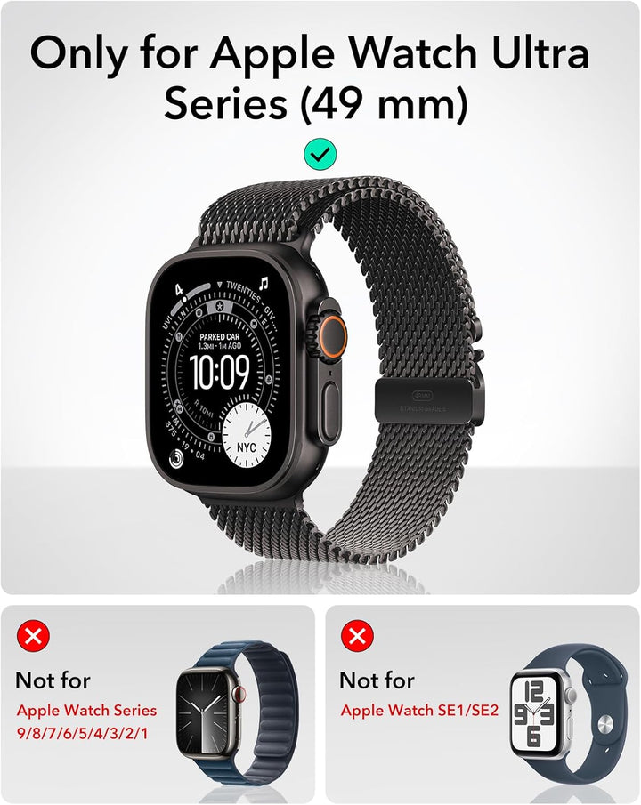 ESR für Apple Watch Ultra 2/1 Hülle mit Displayschutz (2024/2023/2022, 49mm), Militärnorm Schutz, Ca