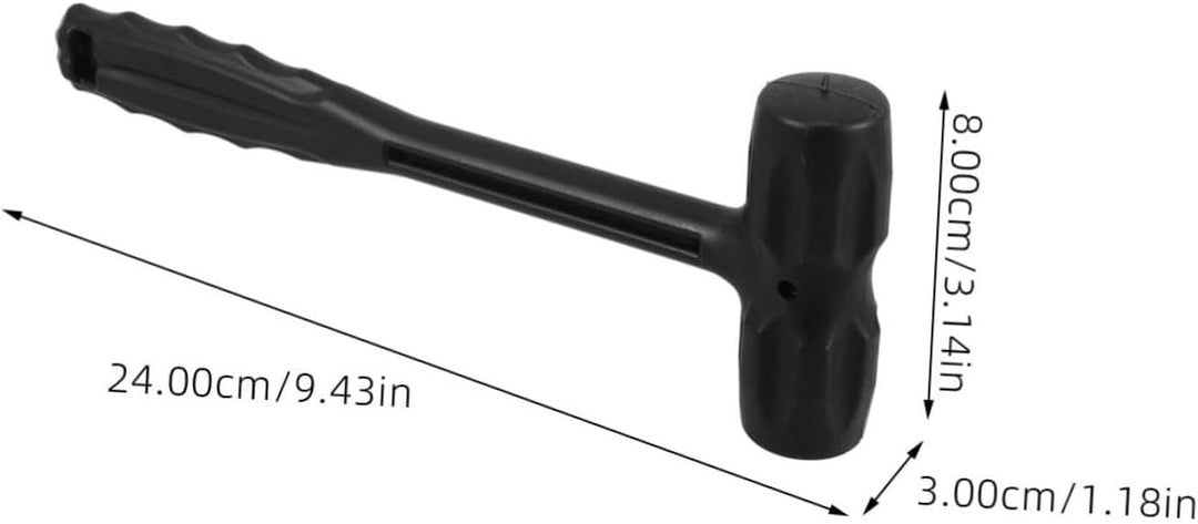 Robuster Verlegehammer aus PP Kunststoff für Bodenbeläge, Schwarz 1, 1