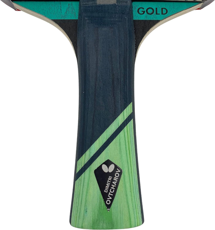 Butterfly® Dimitrij Ovtcharov Gold Tischtennisschläger | Neue Eva-Technologie | ITTF zertifizierter