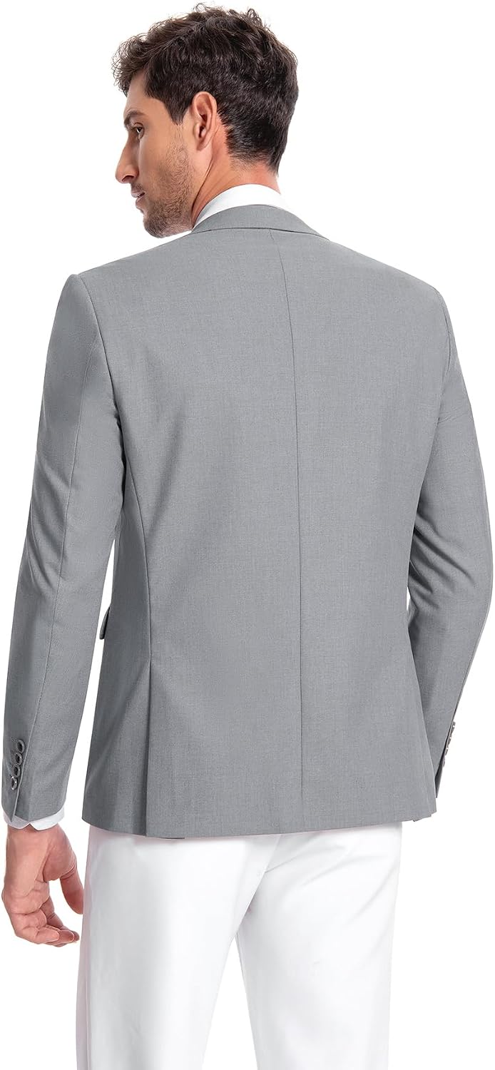 Allthemen Herren Sakko Slim Fit Anzugjacke Business Hochzeit Blazer 1 Knopf | Formelle, Modern, Einf