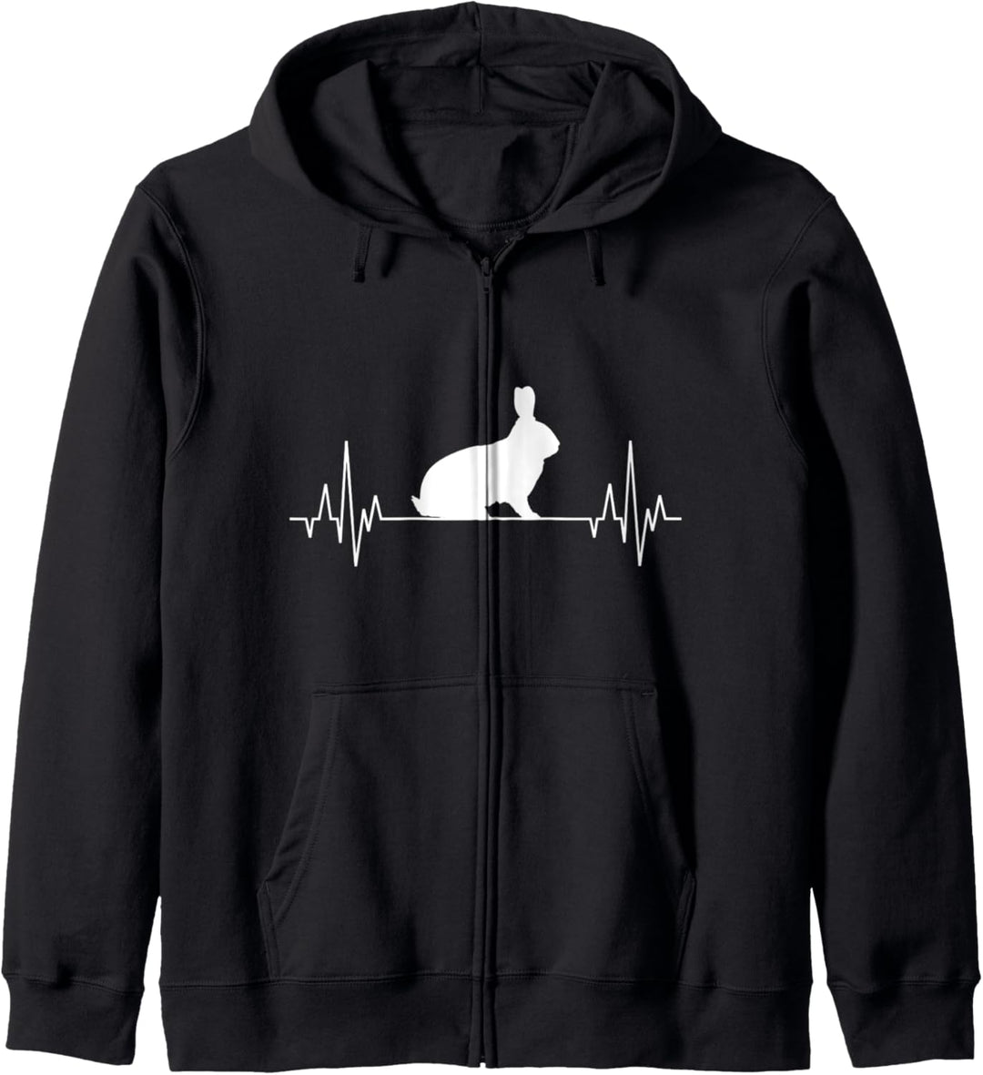 Lustig Hase Kaninchen Karnickel Häschen Züchter Herzschlag Kapuzenjacke