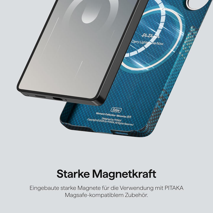 pitaka Hülle für Samsung Galaxy S26 Ultra Magnetische Handyhülle aus Aramidfaser mit Aaron Button Sc