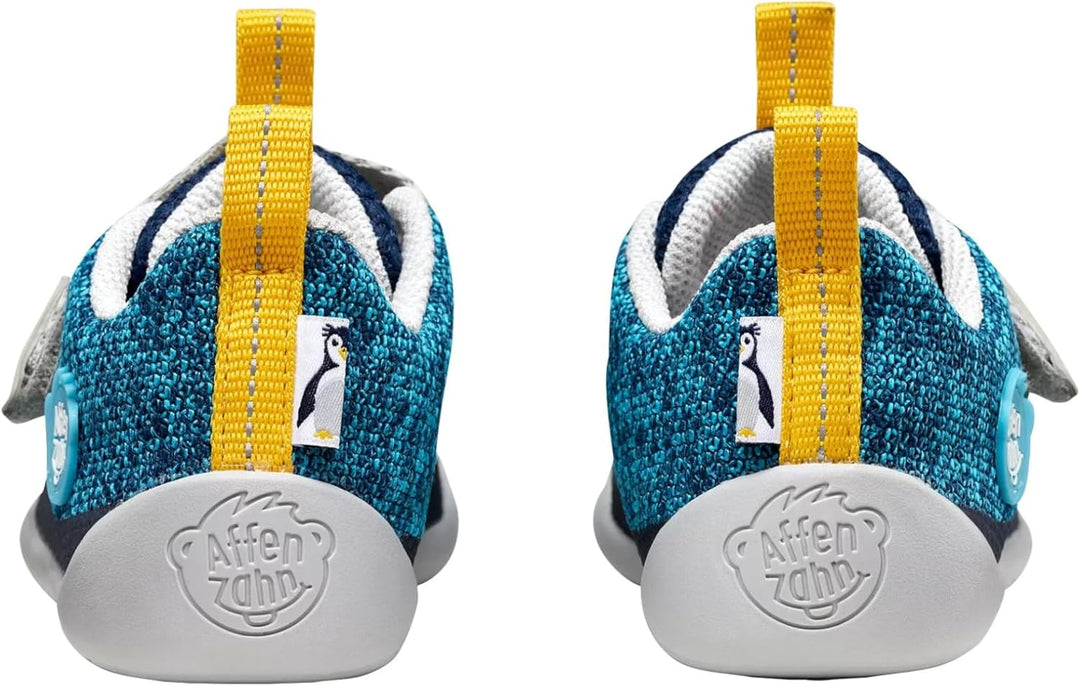 Affenzahn Minimal Sneaker Knit Happy 22 EU Pinguin Blau, 22 EU Pinguin Blau