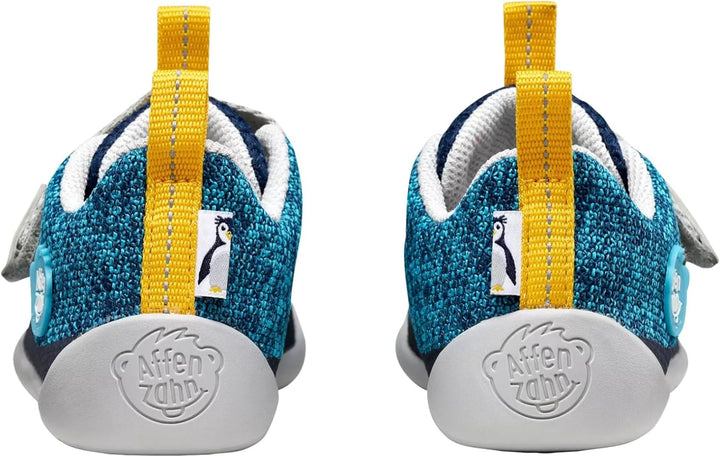 Affenzahn Minimal Sneaker Knit Happy 22 EU Pinguin Blau, 22 EU Pinguin Blau