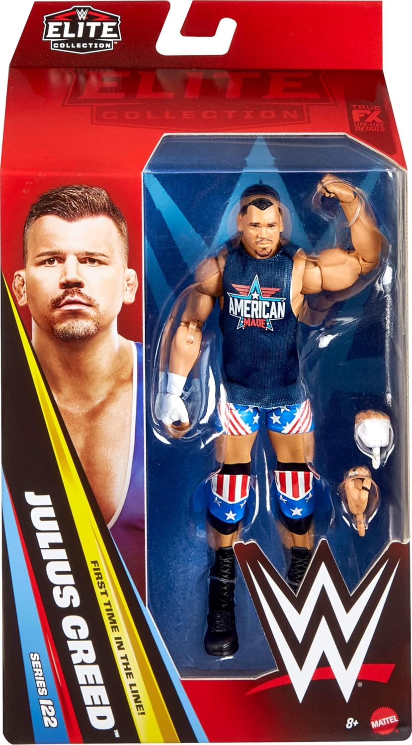 Mattel WWE Elite-Actionfigur & Zubehör, Serie #122 Set, 15,2 cm grosses Sammlerstück Julius Creed mi