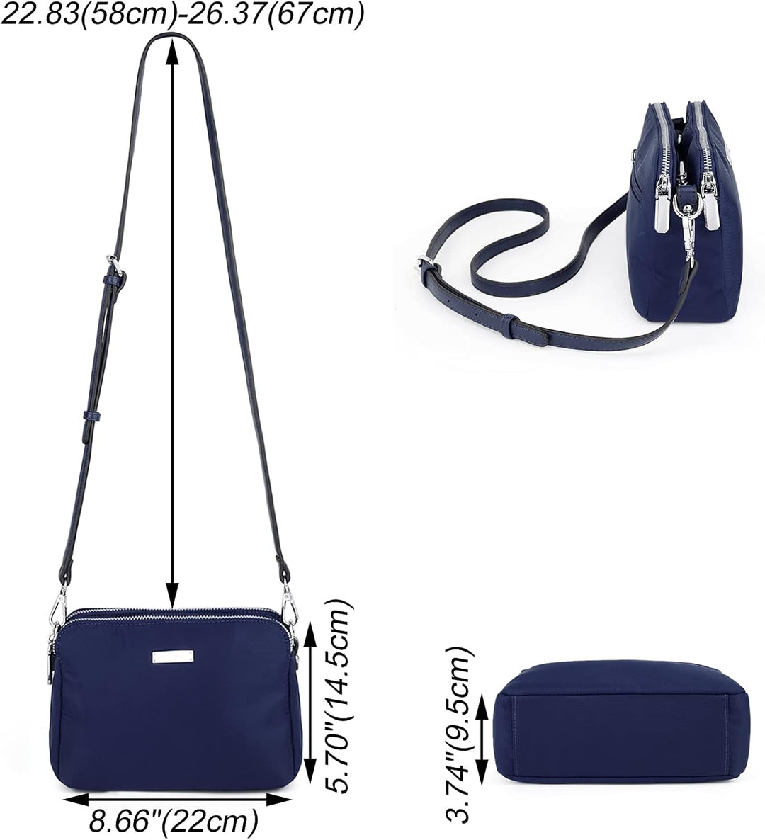 Bauchtasche Hüfttasche UTO für Herren und Damen wasserdichte Nylon Mode Schlanke, leichte Waist Pack