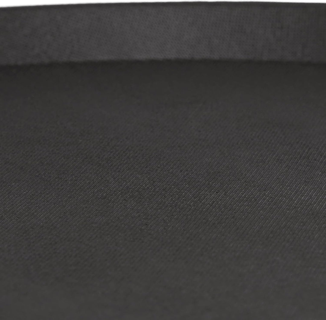 Relaxdays Serviertablett 2er Set, rund Ø 45 cm, Bartablett, rutschfeste Oberfläche, Kellnertablett G