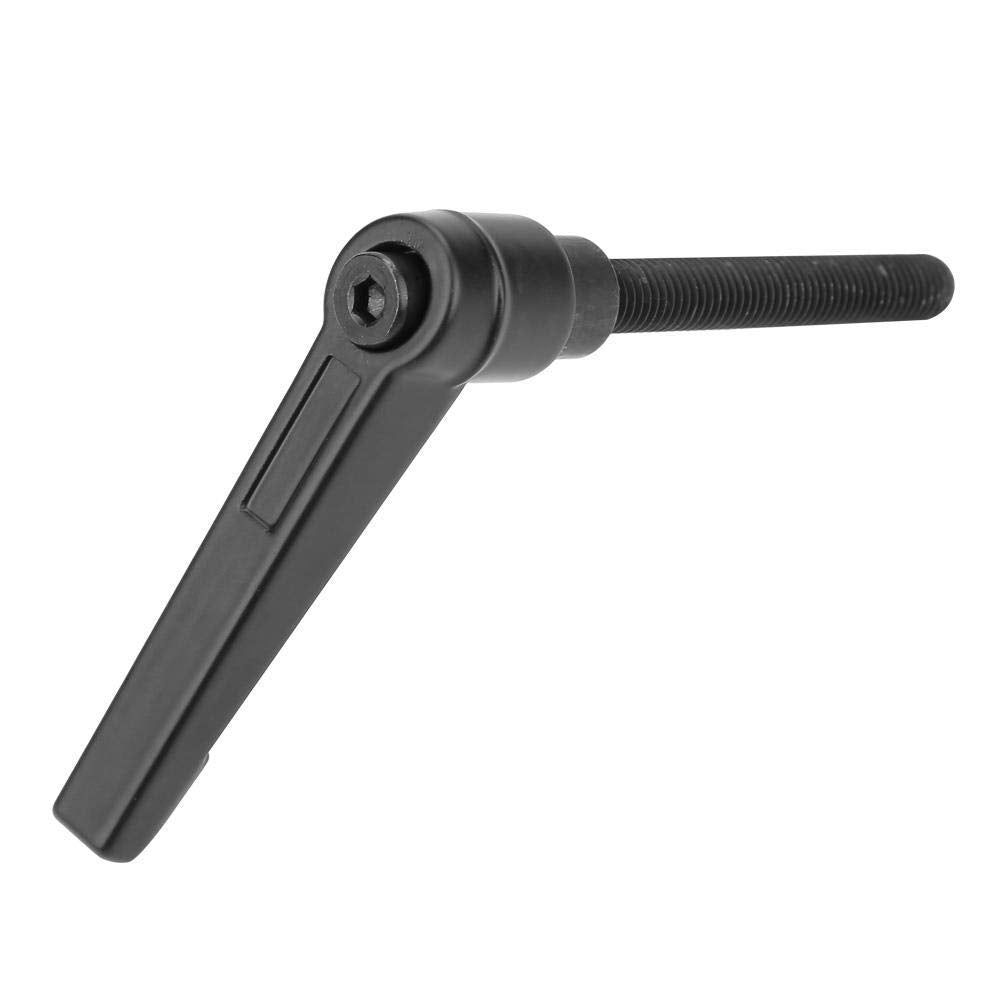 Hilitand 4 Stück Klemmhebel Griff Griff Griff Einstellbar Edelstahl M8 Schwarz (32mm), 32MM