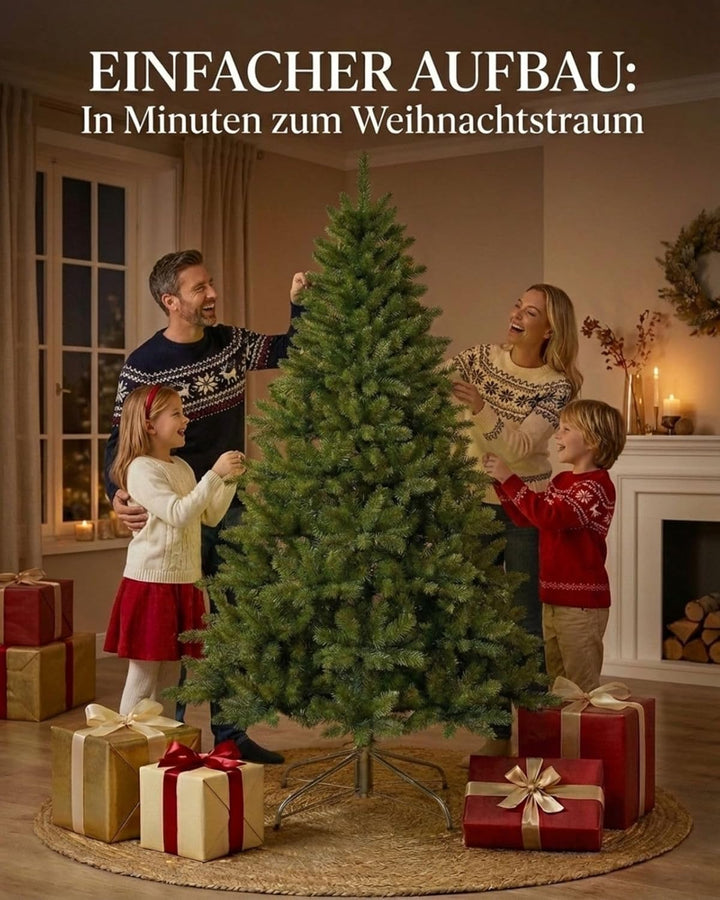XENOTEC Weihnachtsbaum 210cm - Weihnachtsbaum Künstlich - Künstlicher Weihnachtsbaum ohne Beleuchtun