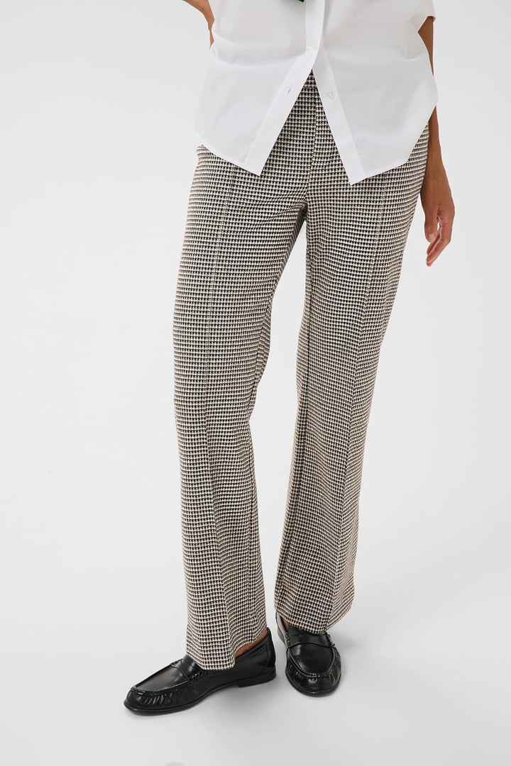 PART TWO Damen Jerseyhose PontasPW Comfort Taile Gerade 34 Small Check, 34 Small Check