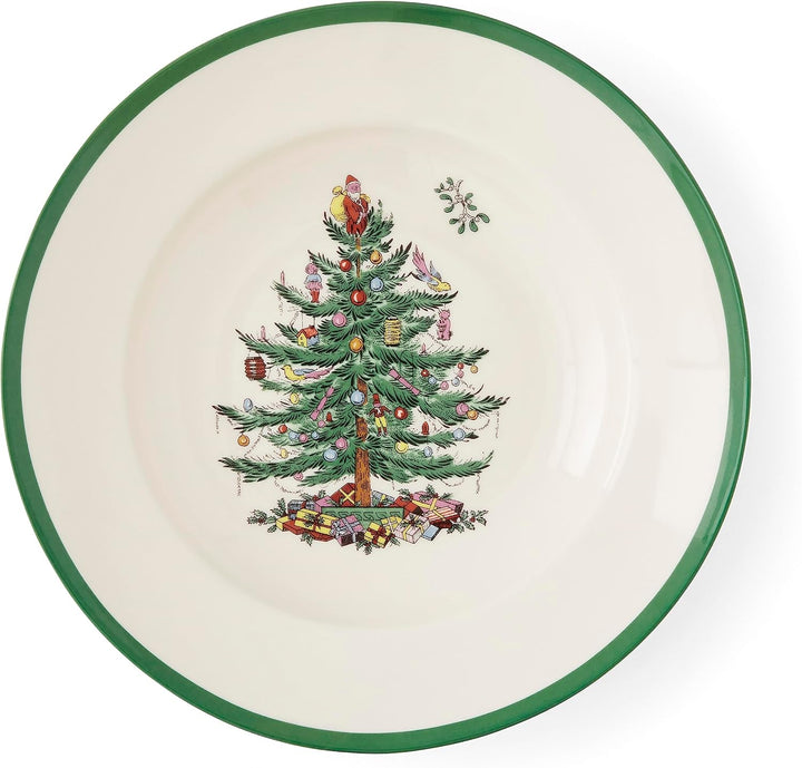 Portmeirion Home & Gifts Spode Suppenteller, Keramik, mehrfarbig, 4 Stück, 23 x 23 x 4 cm Weihnachts