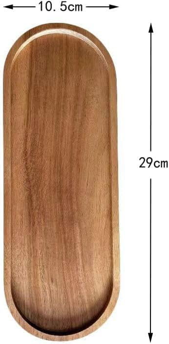Serviertabletts aus Holz, ovale Holzteller, Servierplatte, Käse, Speiseteller, Grosspackung für Dess