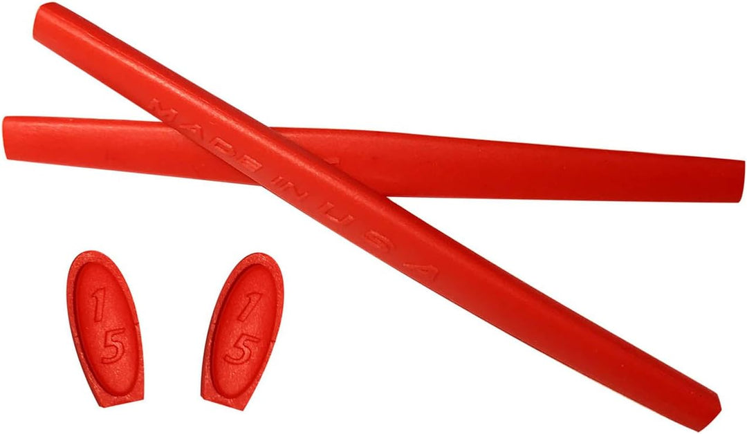HKUCO Replacement Silicone Leg Set For Oakley X Metal XX Ear socks Rubber Kit Red/Blue/Black/Yellow/