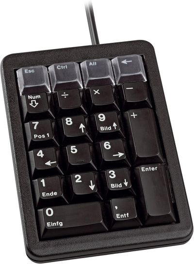 CHERRY KEYPAD USB SLIM LINE, schwarz, G84-4700LUCDE-2 schwarz Deutsches Layout - QWERTZ Single, schw