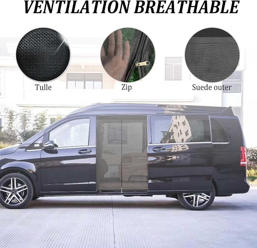 HAMON Auto Seitentür Schiebetür Insektennetz Moskitonetze Ersatz für VW T6 Outdoor Camping Auto Anti