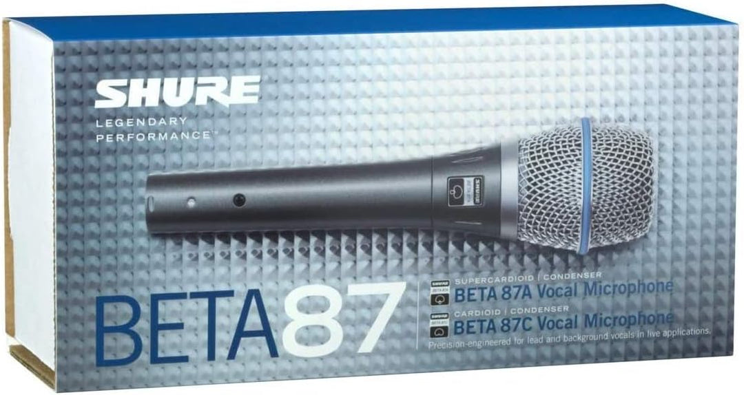 SHURE BETA 87A Supercardioid Kondensator Vocal Mikrofon, supercardioid