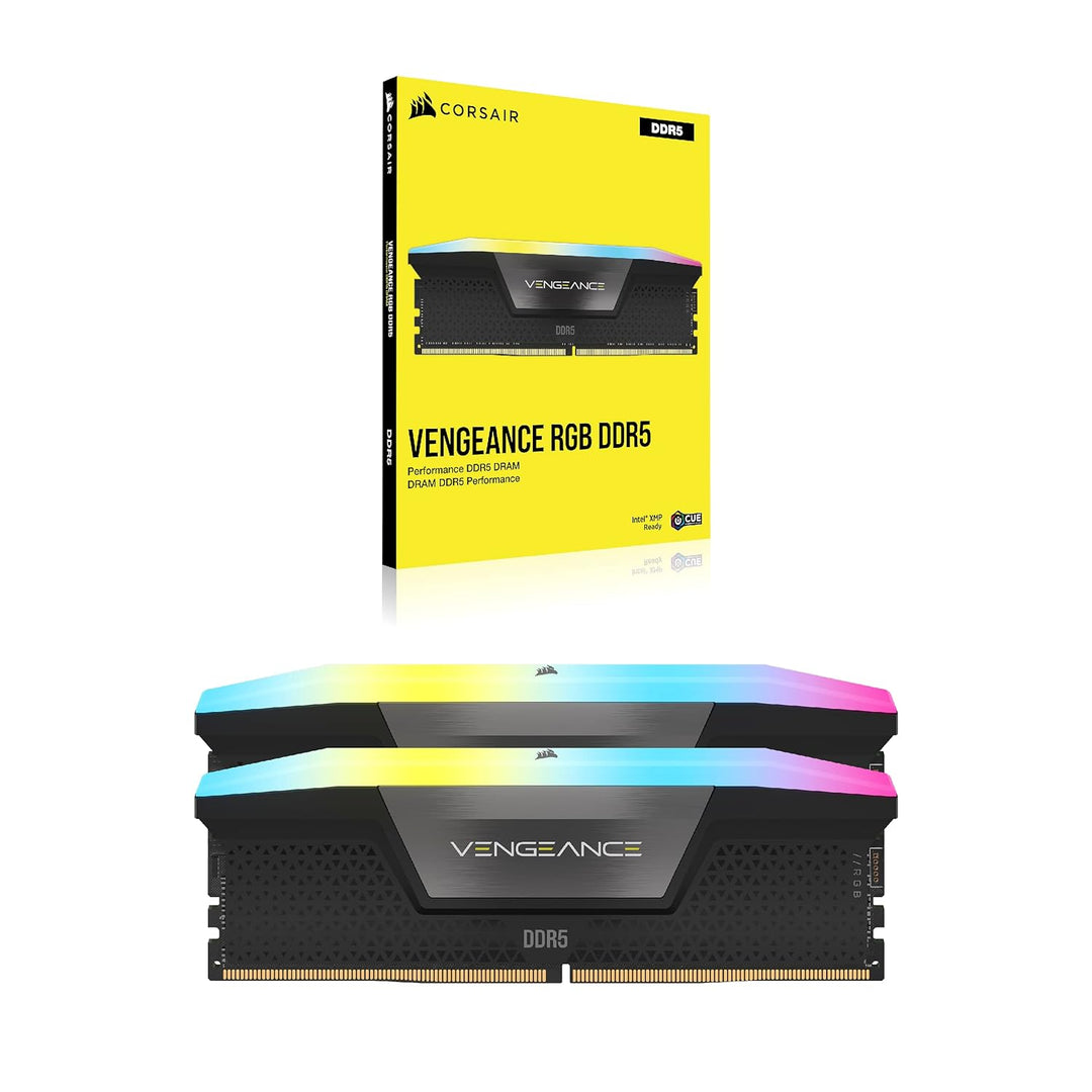 CORSAIR VENGEANCE RGB DDR5 RAM 96GB (2x48GB) 6400MHz CL32 Intel XMP 3.0 Desktop-Arbeitsspeicher – Sc