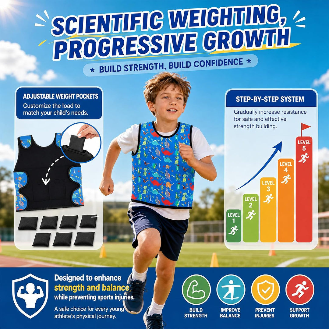 Gewichtsweste Kinder & Kompressionsweste, Verstellbare Weighted Vest als ADHS Hilfsmittel und Autism