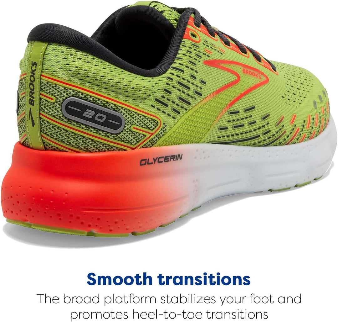 Brooks 40 EU Limette Rot Ebenholz, 40 EU Limette Rot Ebenholz