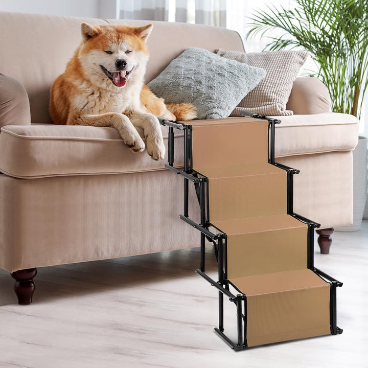 OHMG Hundetreppe Auto,Hunderampe Auto klappbar,Einstiegshilfe Hund Auto,Rampe Hund,Treppen/Stufen Fü