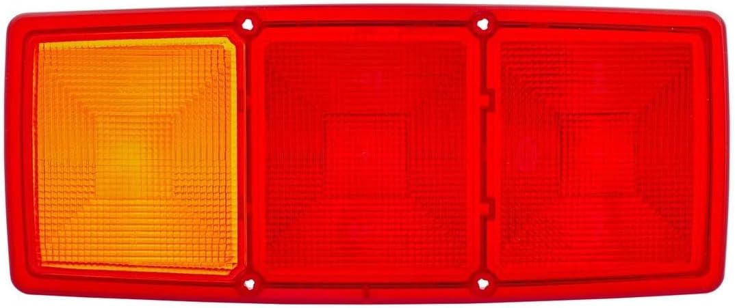 HELLA - Heckleuchte - Glühlampe - 12V - Einbau/geschraubt - Lichtscheibenfarbe: rot/gelb - Stecker: