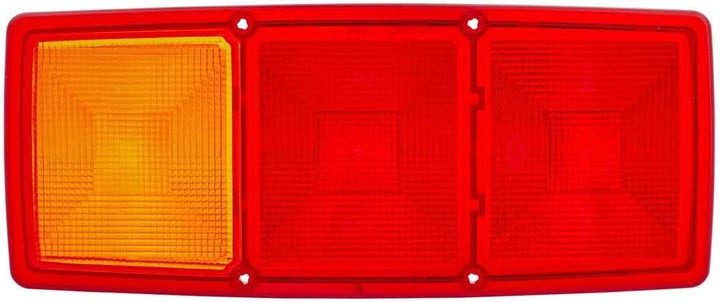 HELLA - Heckleuchte - Glühlampe - 12V - Einbau/geschraubt - Lichtscheibenfarbe: rot/gelb - Stecker: