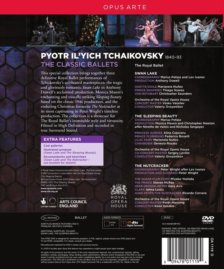 TCHAIKOVSKY: The Classic Ballets Box, DVD