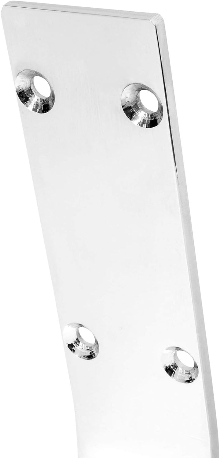 HOLZWERK24 Rücklehne BRL 108 Stahl silber-chrome Bankrückenlehne Banklehne Halterung Profil für Bänk