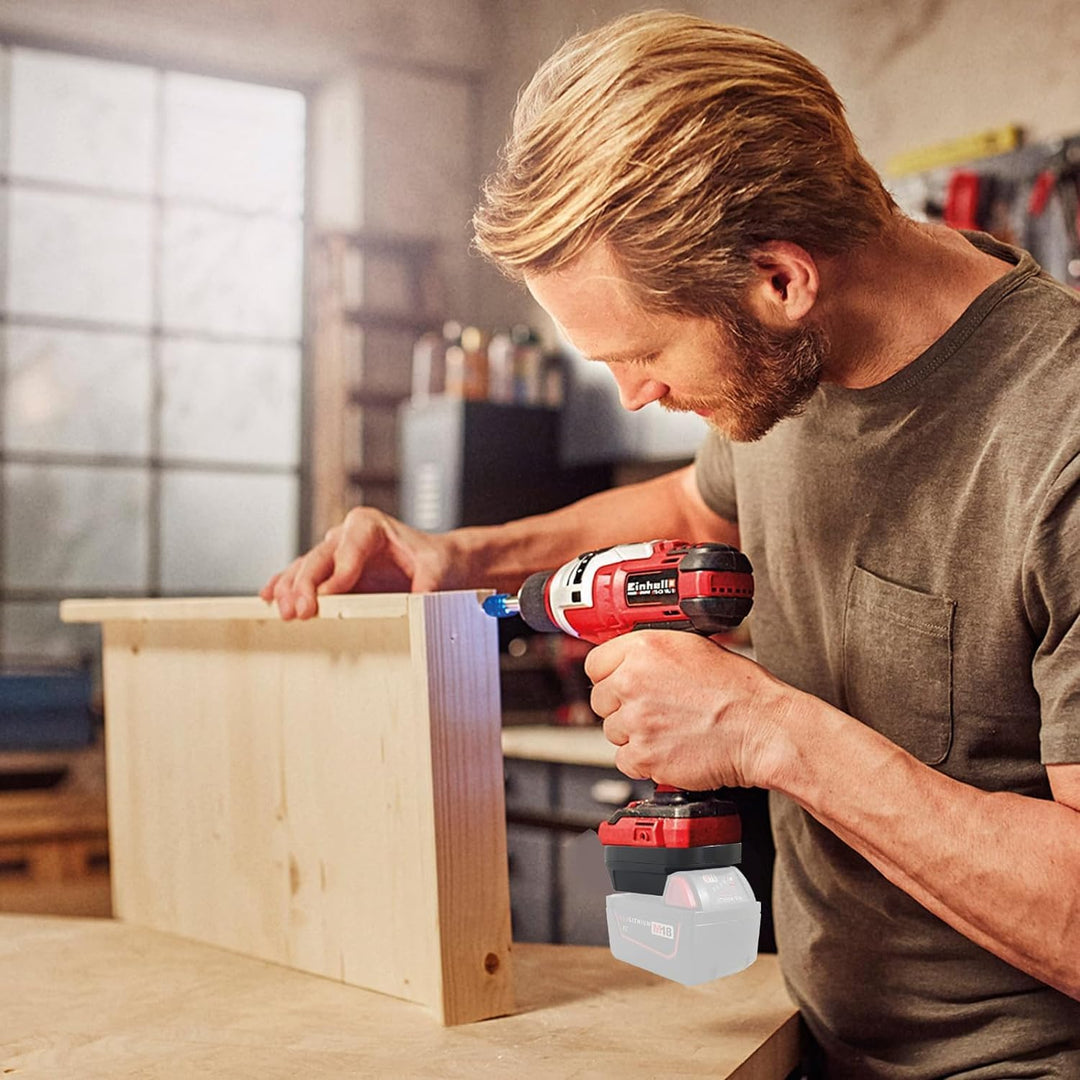 DM18EIN Batterieadapter für Einhell 18V, YUHDWRE Adapter-Konverter für Dewalt 20V & für Milwaukee M1