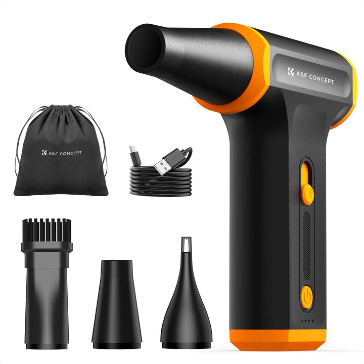 K&F CONCEPT Elektrische Staubgebläse 110000 U/min, kabelloser Air Duster mit 5000mAh, bürstenlosem M