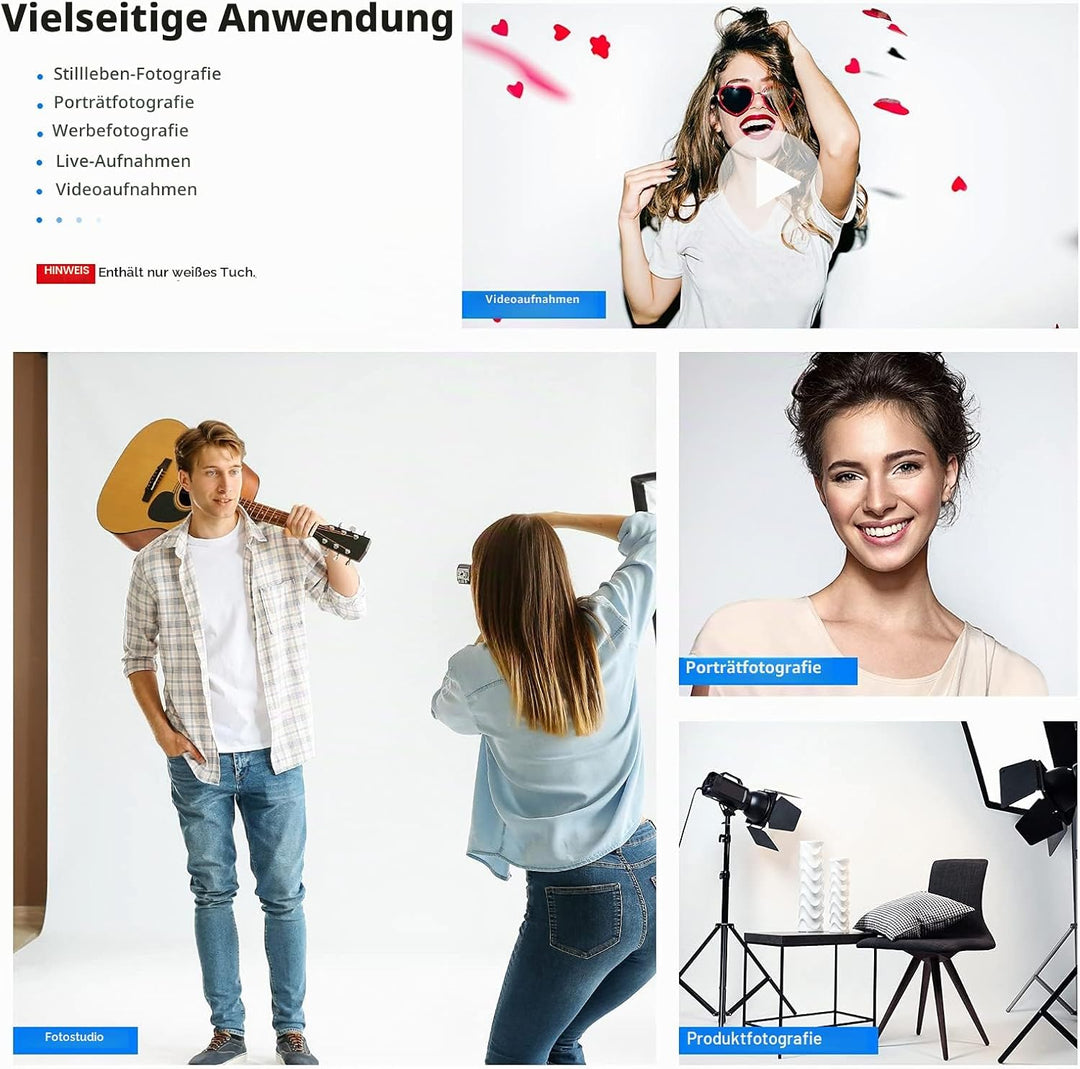 Neewer 2,8 x 4 m Fotohintergrund für Fotostudio, 2,8 x 4 m, Hintergrund aus Polyester, Hintergrund N