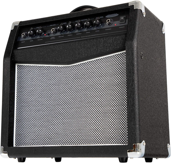 Classic Cantabile SG200R Gitarrencombo - Verstärker mit 20 Watt (RMS) - 8" Speaker - 2 Kanäle (Clean