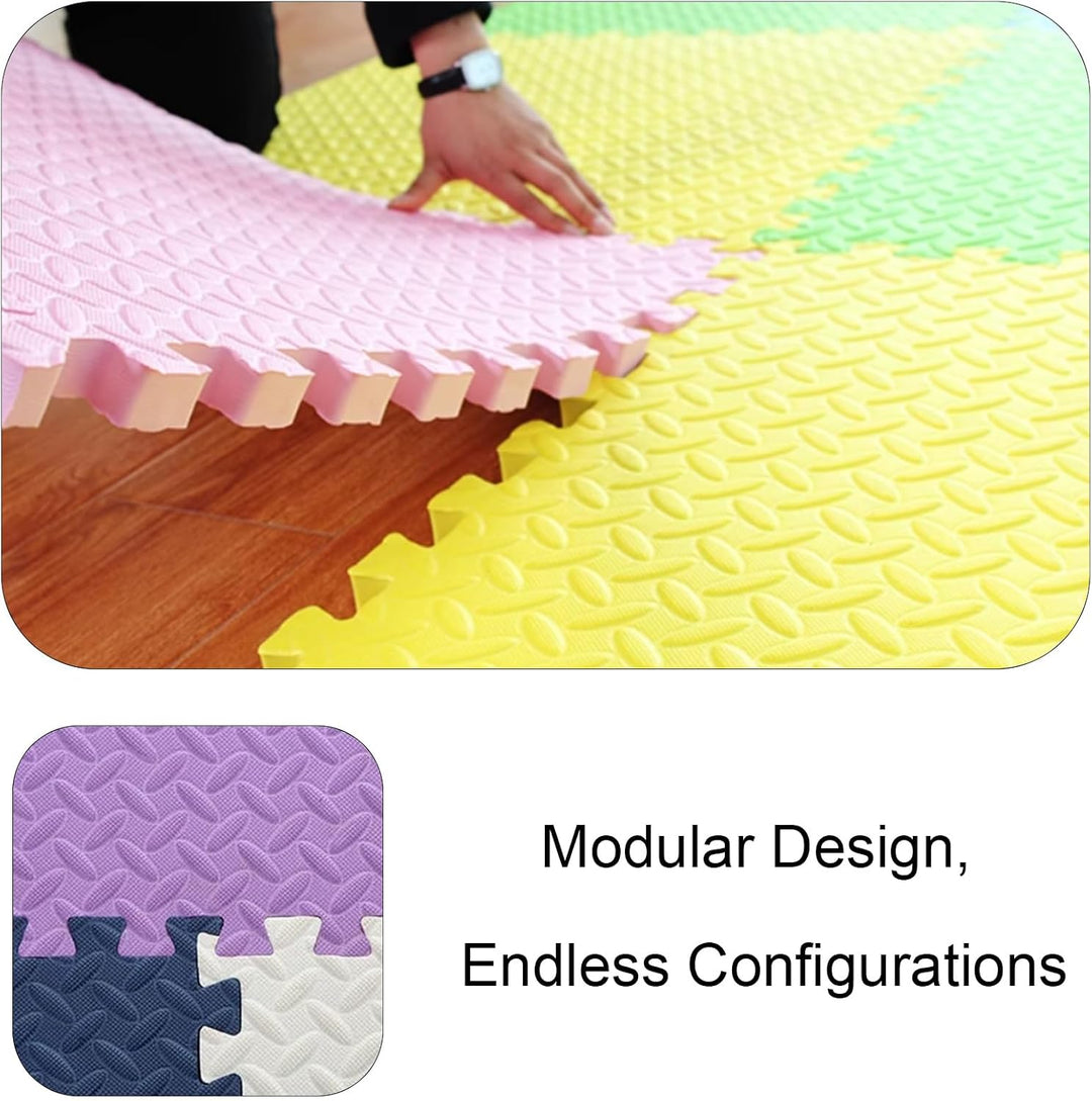 Bodenschutzmatte 1 cm Dicke Bodenmatte Profi-Set 30x30x1,0 cm Kompaktmatten EVA Sportmatte Rutschfes