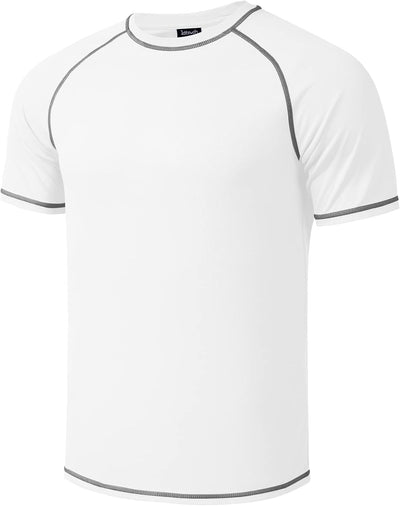 Herren grosse grössen Übergrösse Schwimmshirt Rash Guard Männer Schutz Beach T-Shirt Shortsleeve, XX