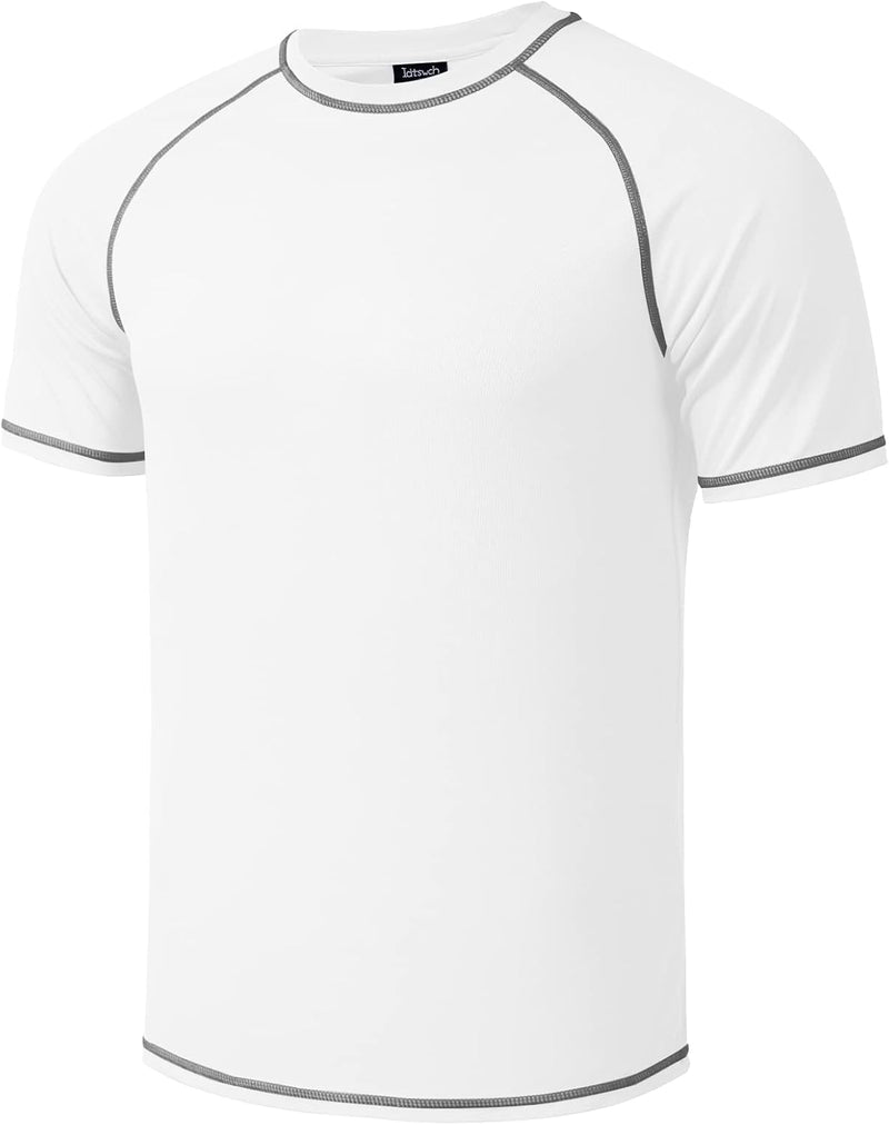 Herren grosse grössen Übergrösse Schwimmshirt Rash Guard Männer Schutz Beach T-Shirt Shortsleeve, XX