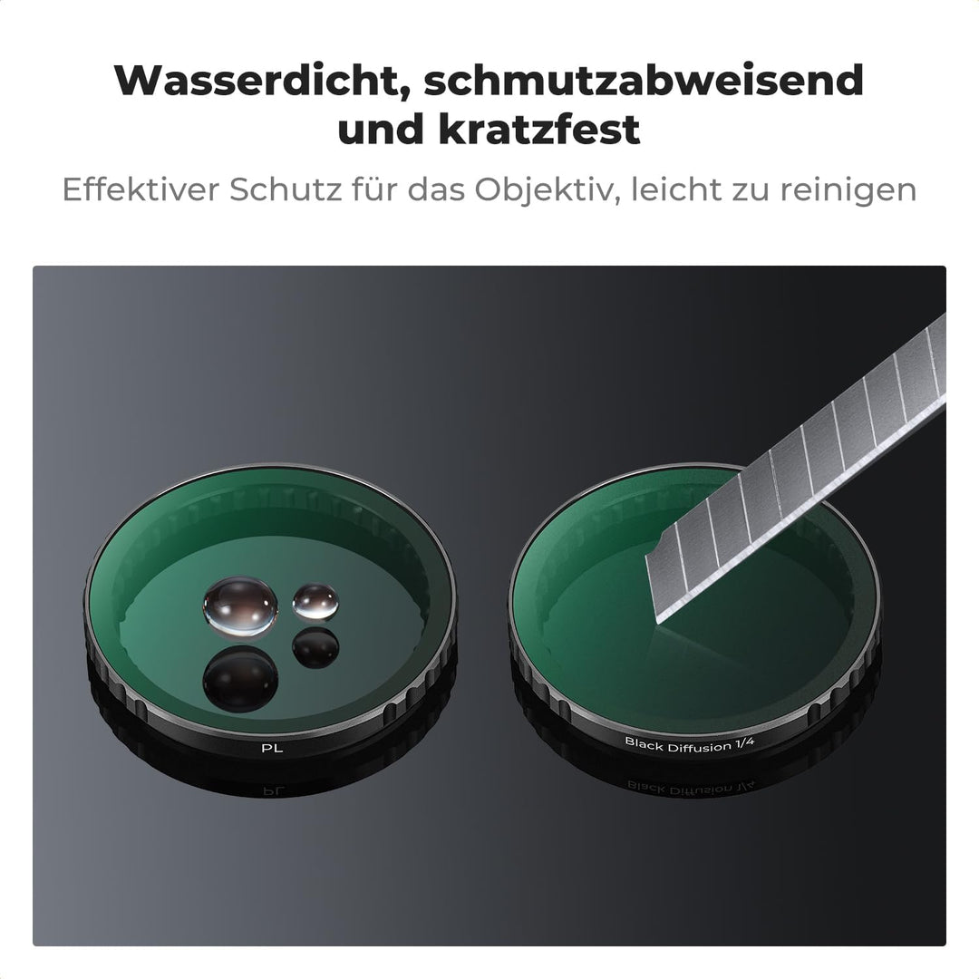 K&amp;F CONCEPT Push in Fit Black Promist 1/4 &amp; ND &amp; CPL Filter Set Kompatibel mit DJI Osmo Action 5 Pro
