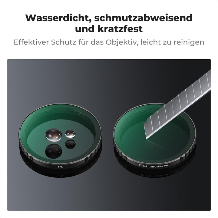 K&amp;F CONCEPT Push in Fit Black Promist 1/4 &amp; ND &amp; CPL Filter Set Kompatibel mit DJI Osmo Action 5 Pro