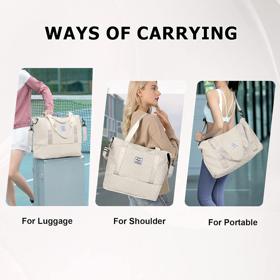 Reisetasche Damen Sporttasche 40x20x25 Ryanair Handgepäck Tasche Weekender Bag Schwimmtasche Wasserd