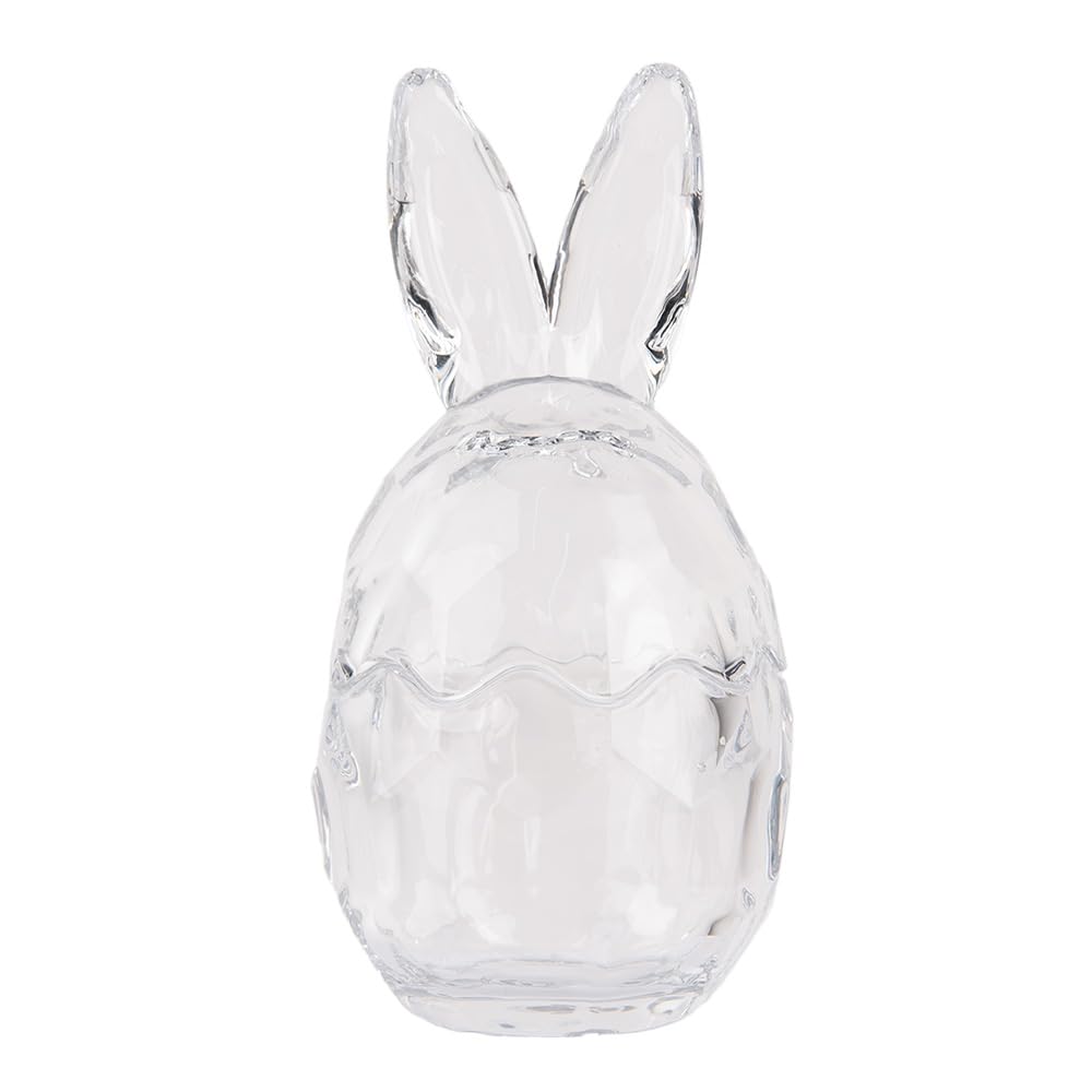 Clayre & Eef Glastopf Ei Ø 9x17 cm Transparant Glas