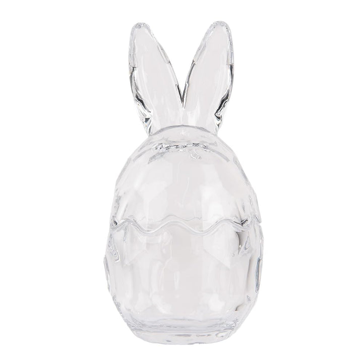 Clayre & Eef Glastopf Ei Ø 9x17 cm Transparant Glas