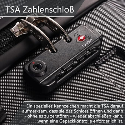 COOLIFE Hartschalen-Koffer Trolley Rollkoffer Reisekoffer ardschale Boardcase Handgepäck mit TSA-Sch