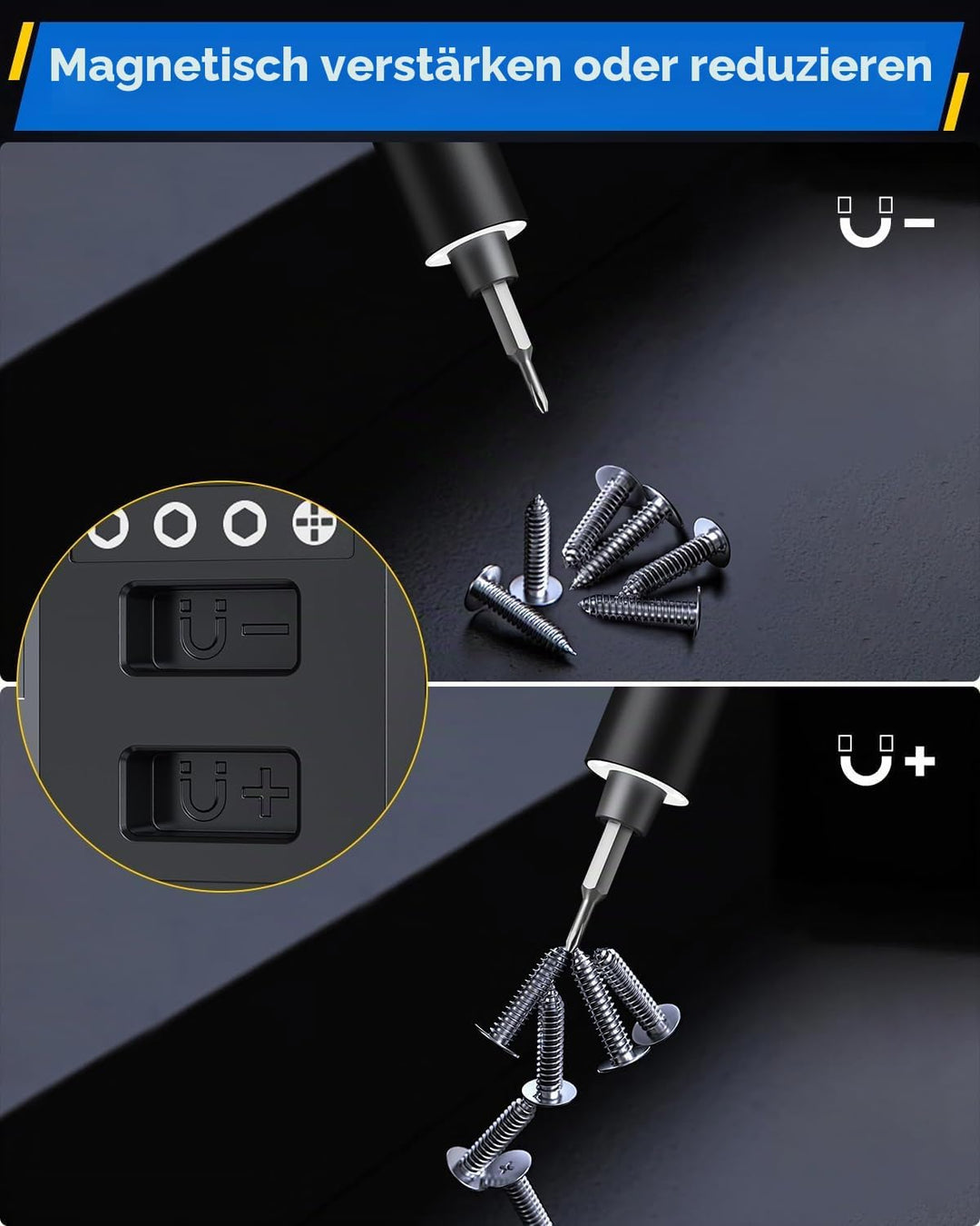 Mini Elektro Schraubendreher Set - 49 in 1 Magnetische Präzisions Electric Screwdriver - Akku Schrau
