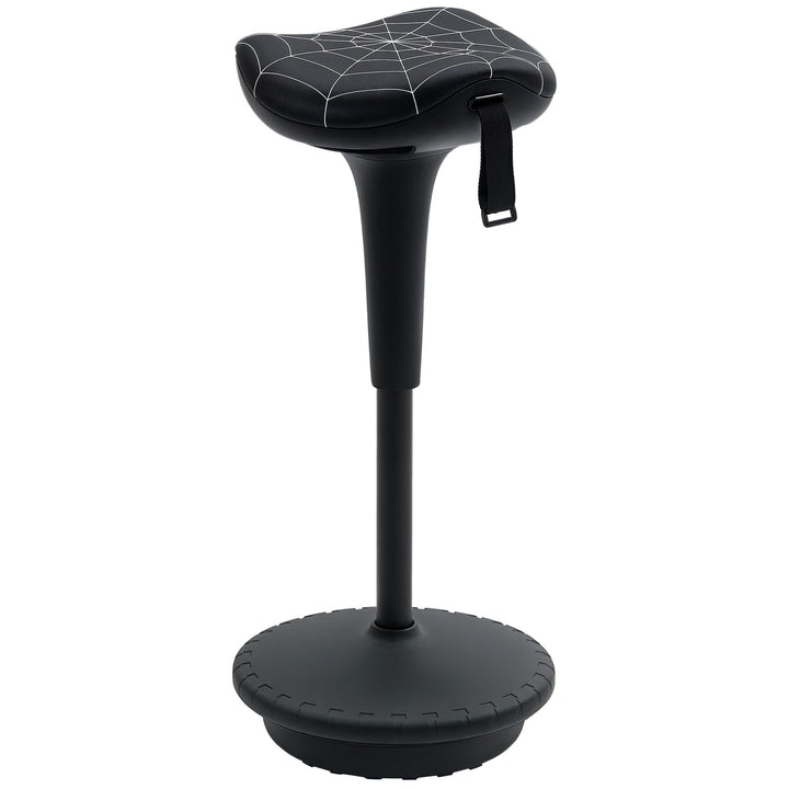 Vinsetto Bürohocker mit Schwenkfunktion, ergonomischer Hocker, höhenverstellbar 65,5-83,5 cm Arbeits
