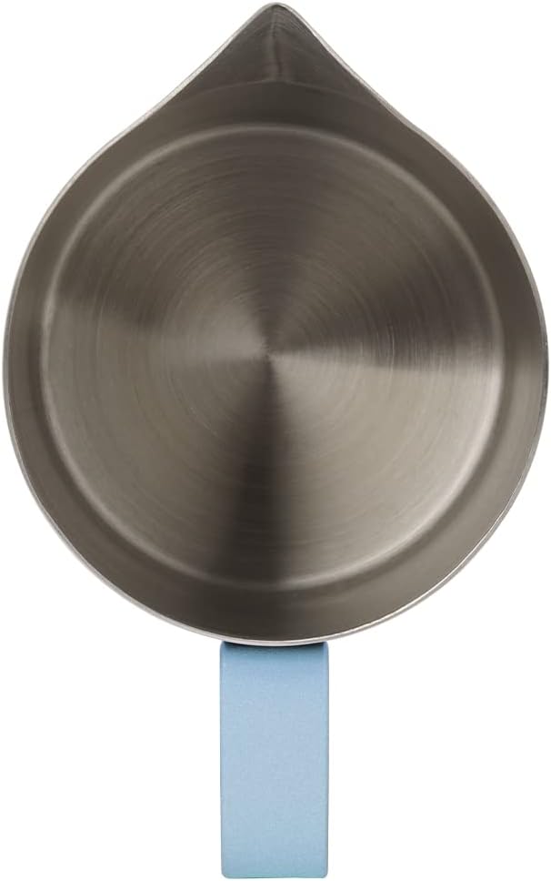 Dianoo Milchaufschäumkrug mit Griff, 600 ml, Edelstahl-Dampfkrug, Espresso-Milchaufschäumer, Tasse f