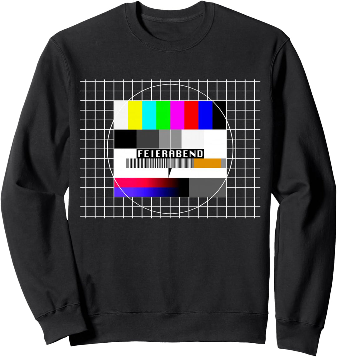 Testbild Feierabend 90er Party 80er Jahre Outfit Kostüm Sweatshirt